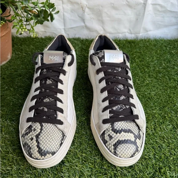 P448 women’s sneakers Black and White Sneakers size 38 US 8 - Picture 2 of 11